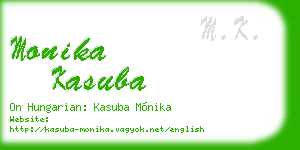 monika kasuba business card
